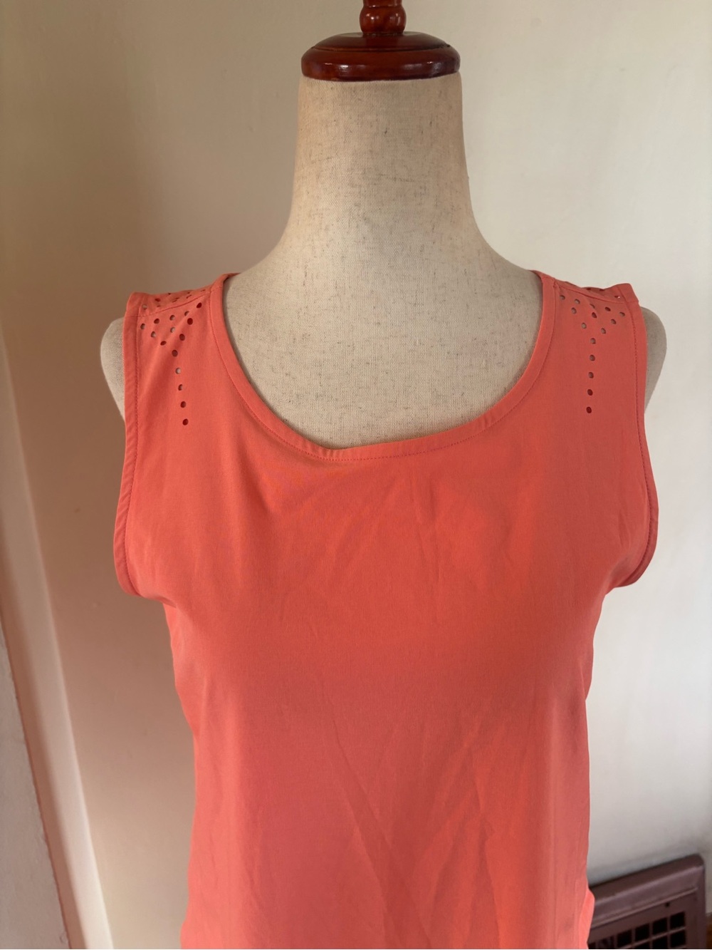 Title Nine Unconventional Orange Laser Cut Athletic Dress - Picture 2 of 5